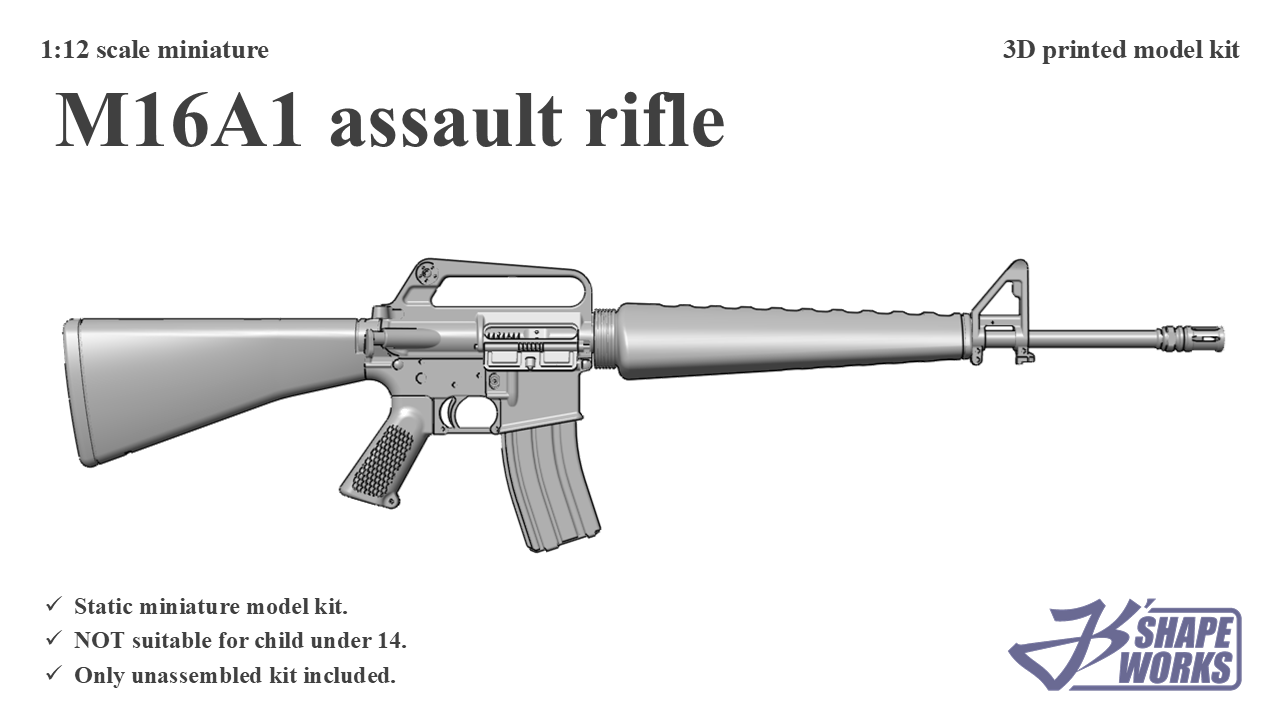 1:12 M16A1 assault&nbsp;rifle