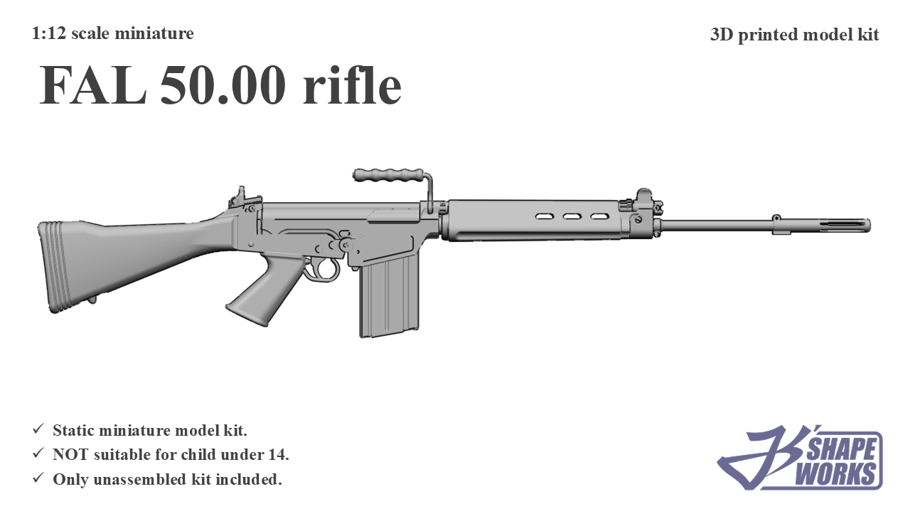 1:12 FAL 50.00&nbsp;rifle
