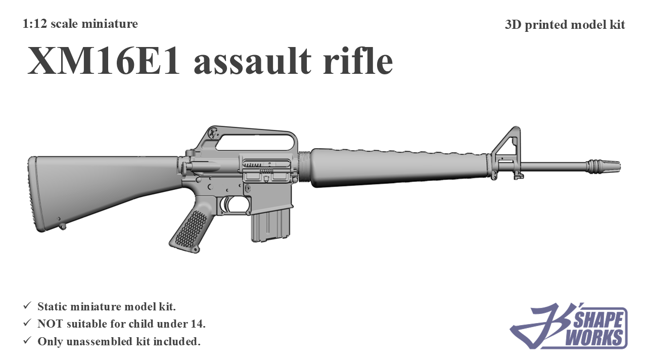 1:12 XM16E1 assault rifle