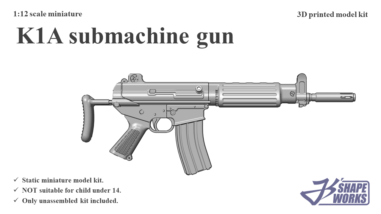 1:12 K1A submachine&nbsp;gun
