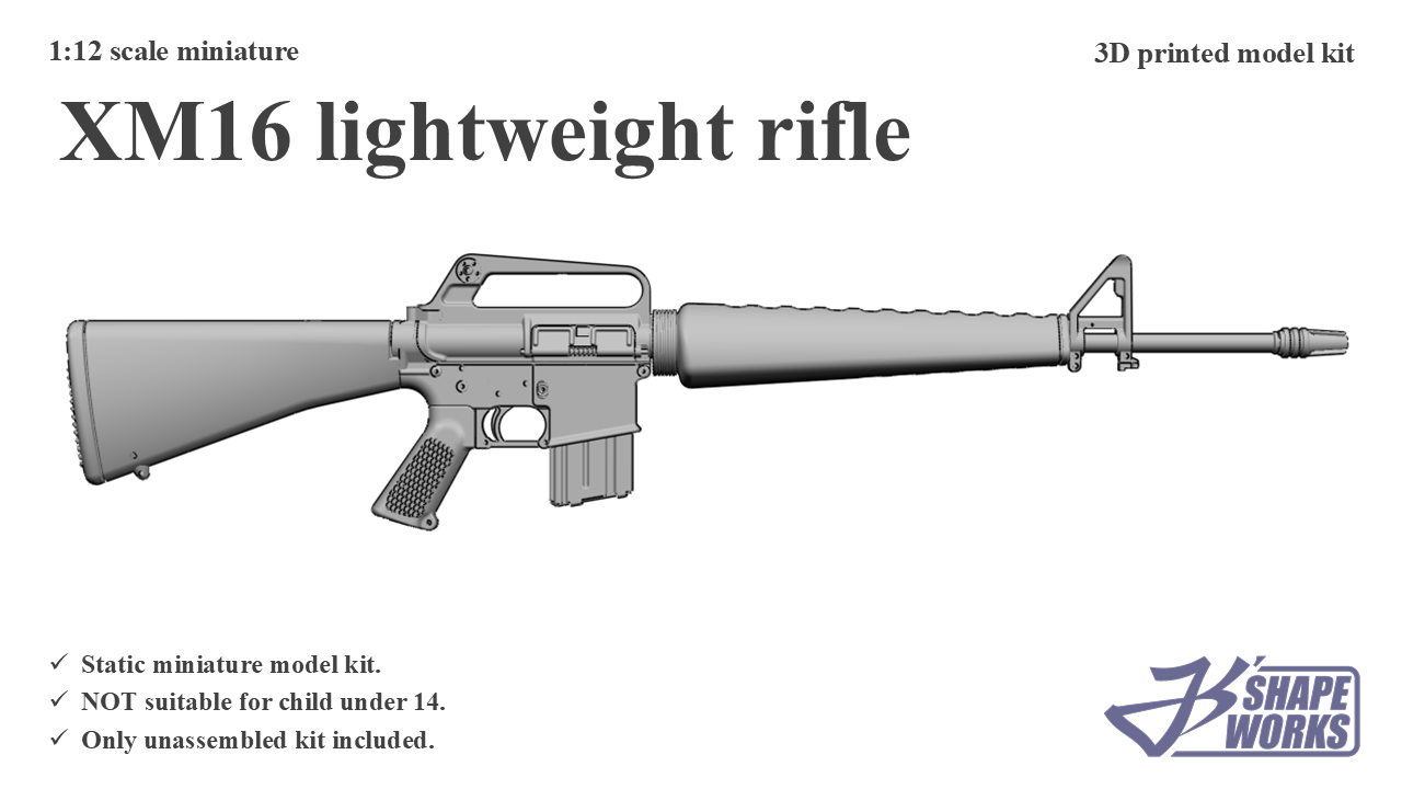 1:12 XM16 lightweight&nbsp;rifle