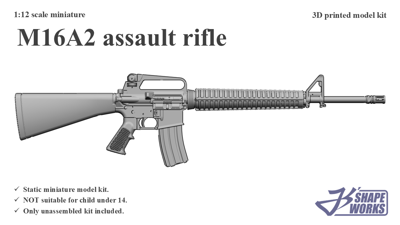 1:12 M16A2 assault rifle