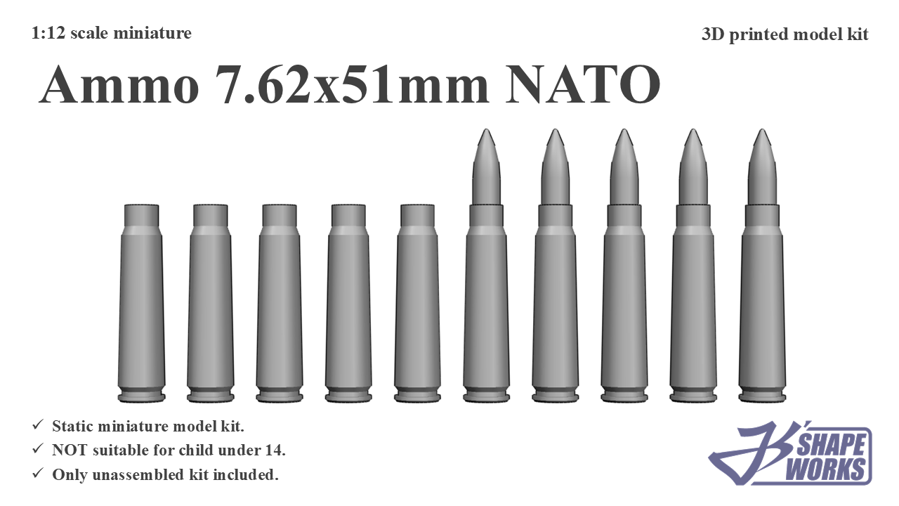 1:12 Ammo 7.62x51mm&nbsp;NATO