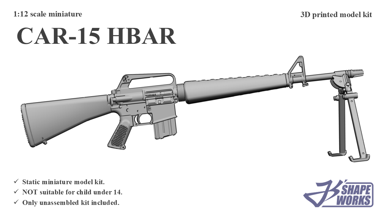 1:12 CAR-15 HBAR