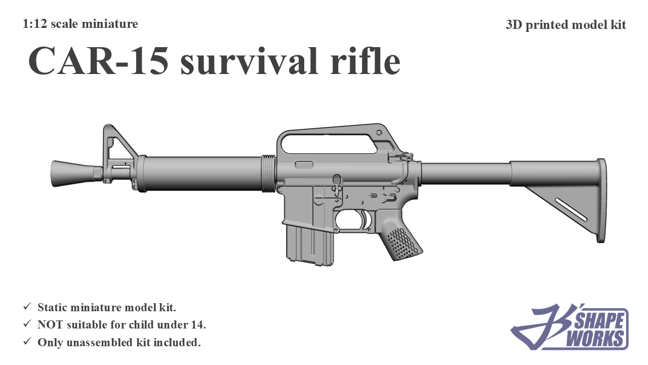 1:12 CAR-15 survival&nbsp;rifle