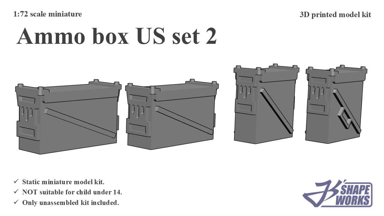 1:72 Ammo box US set&nbsp;2