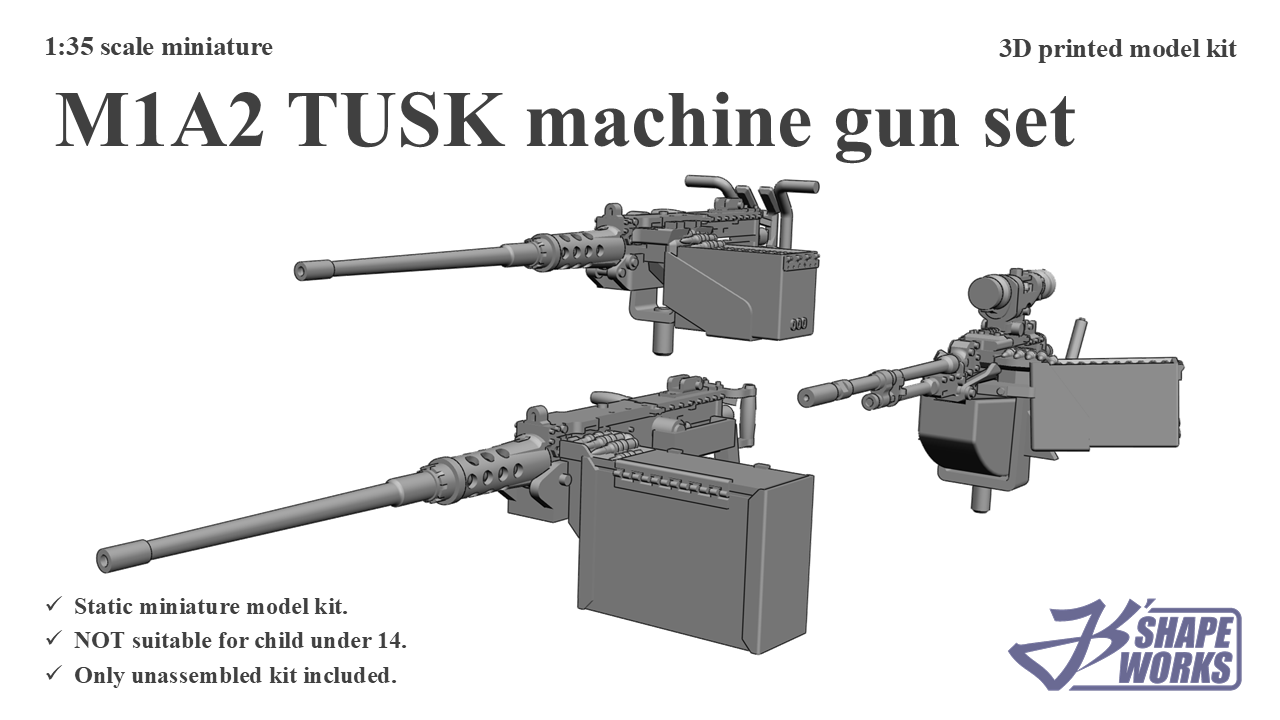 1:35 M1A2 TUSK machine gun&nbsp;set