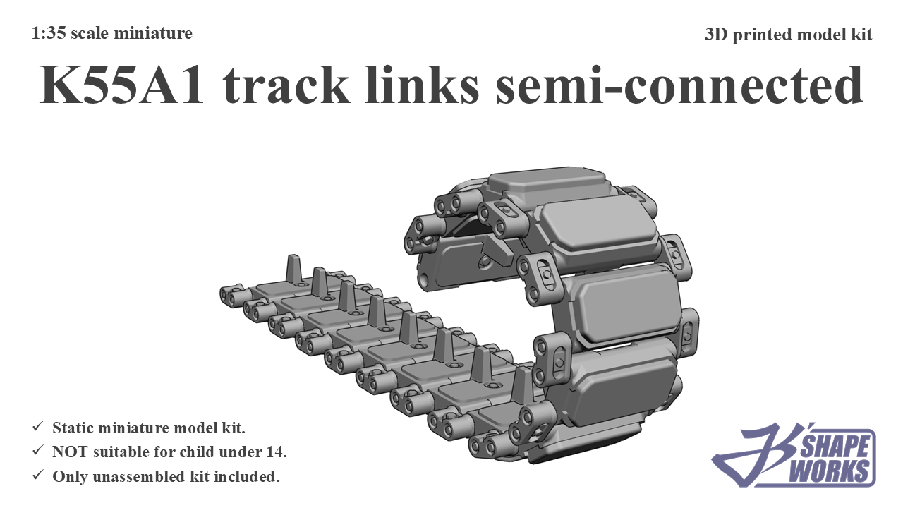 1:35 K55A1 track links&nbsp;semi-connected