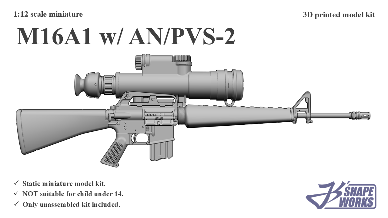 1:12 M16A1 w/&nbsp;AN/PVS-2